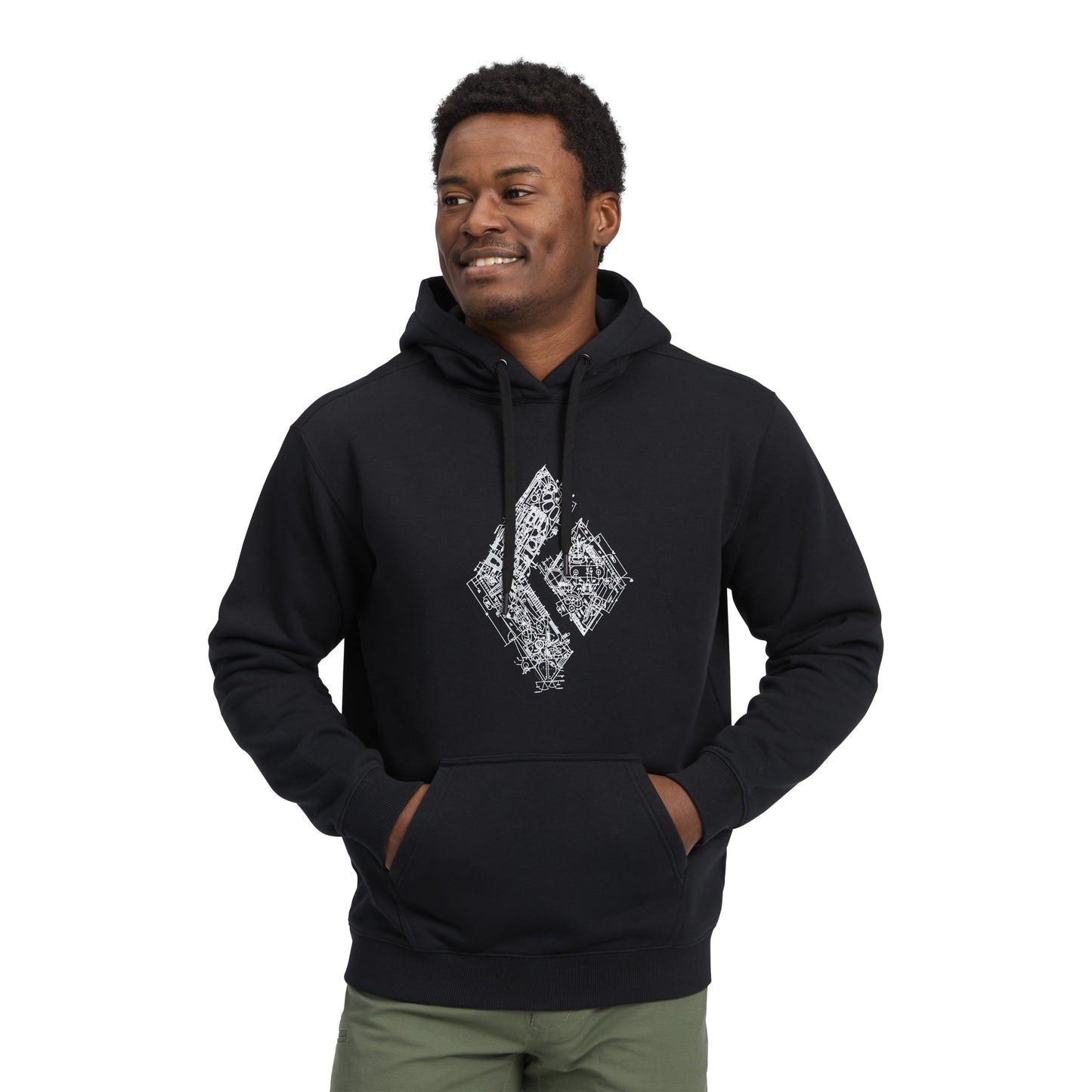Black Diamond Men's Engineered Diamond Pullover Hoody