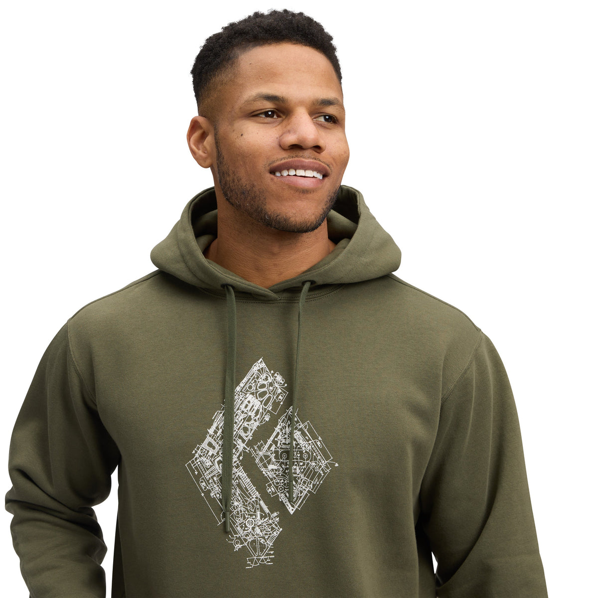 Black Diamond Men's Engineered Diamond Pullover Hoody