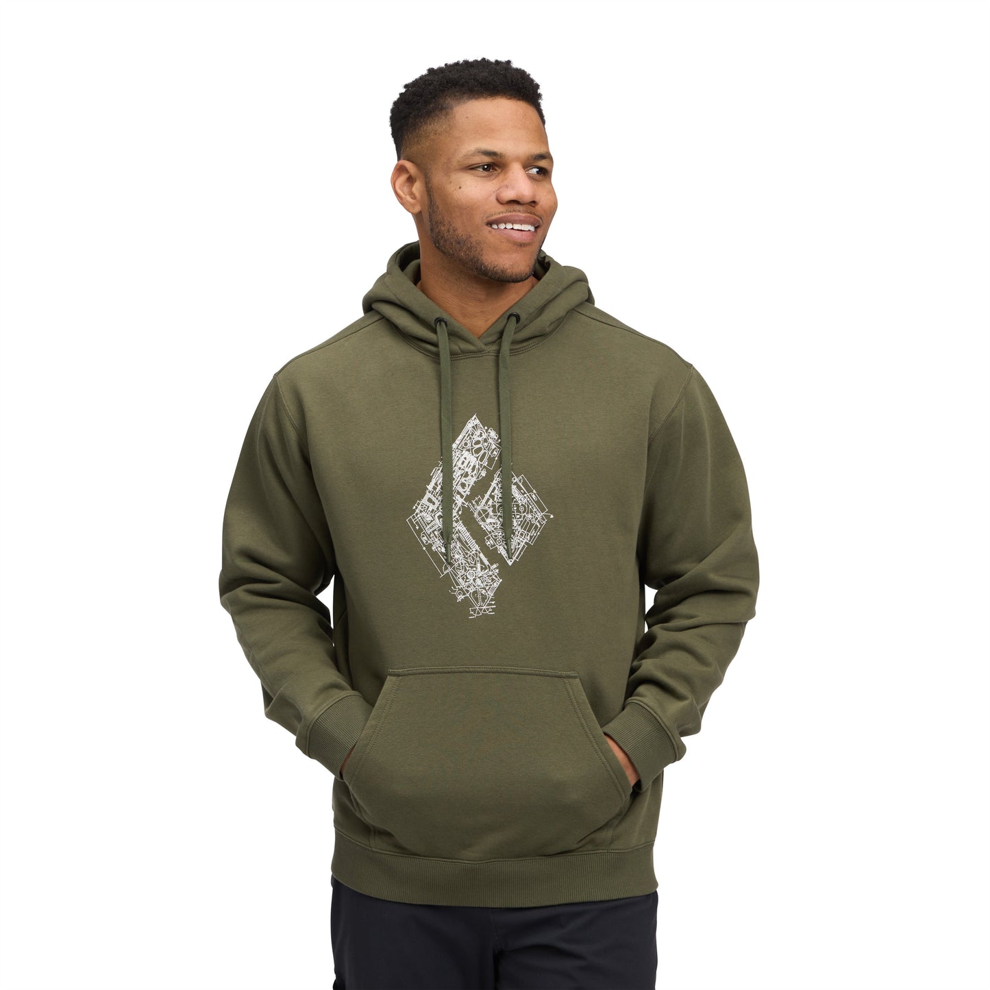Black Diamond Men's Engineered Diamond Pullover Hoody