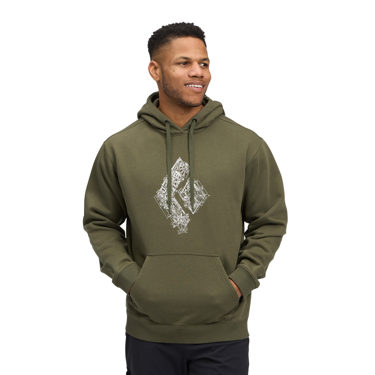 Black Diamond Men's Engineered Diamond Pullover Hoody