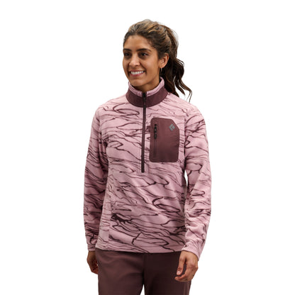 Black Diamond Women's Rift Half-Zip Fleece Jacket