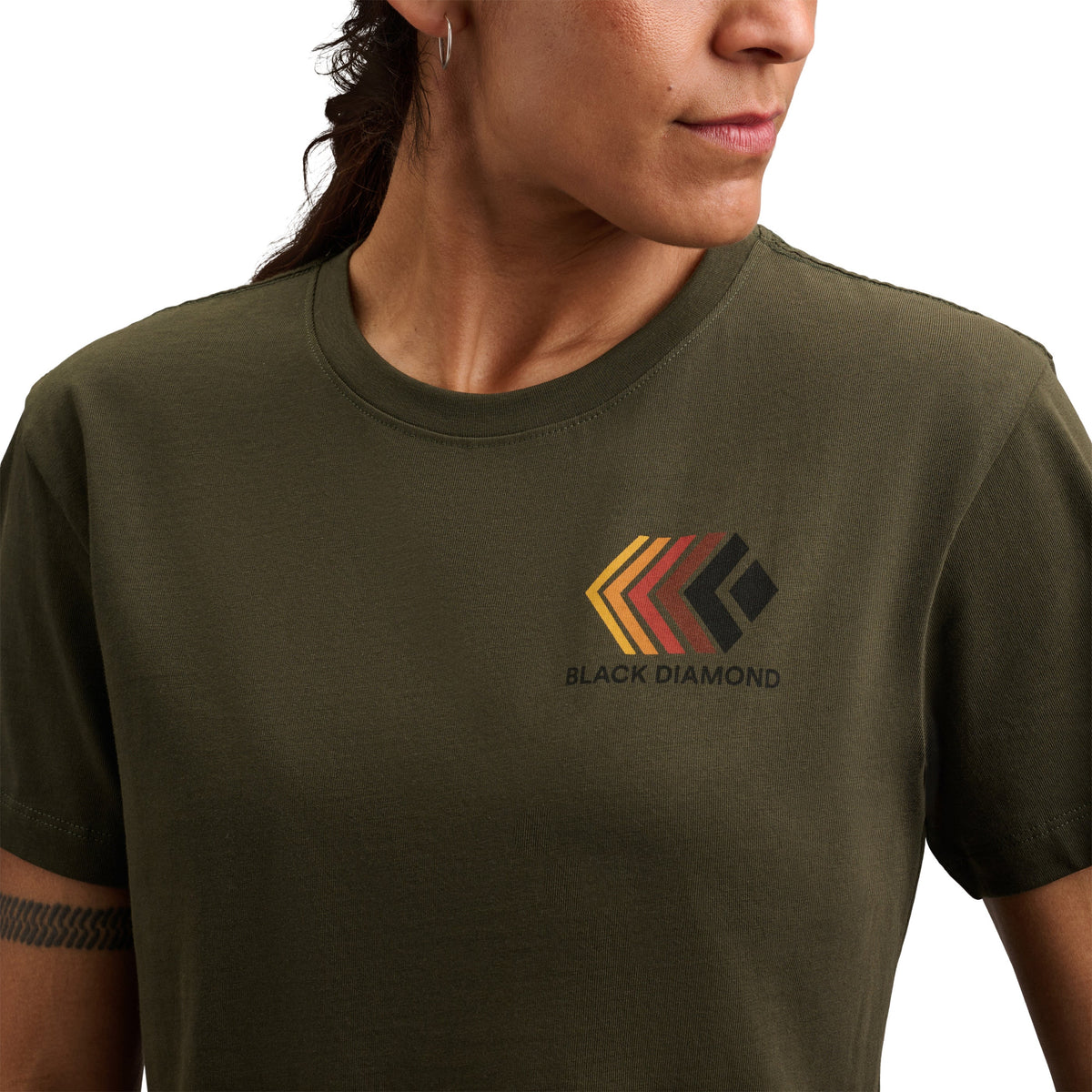 Black Diamond Women's Faded Crop Short Sleeve Tee