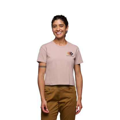 Black Diamond Women's Faded Crop Short Sleeve Tee