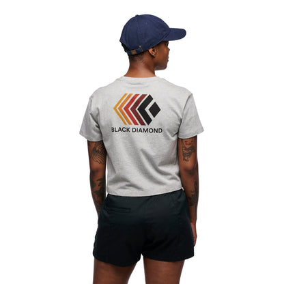 Black Diamond Women's Faded Crop Short Sleeve Tee