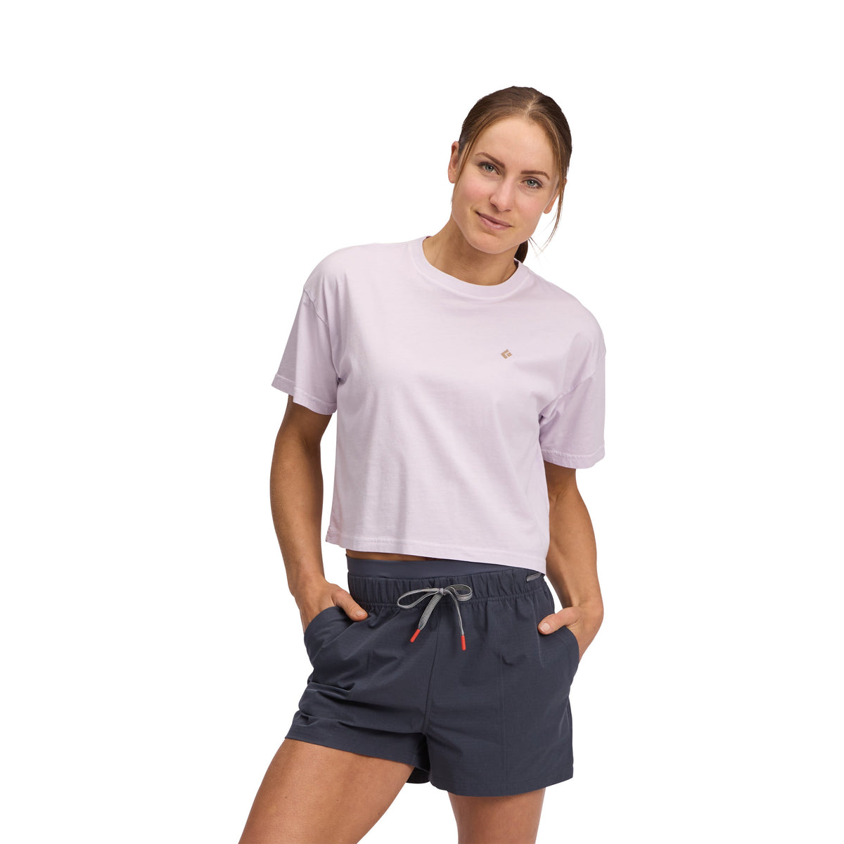 Black Diamond Women's Diamond Crop Short Sleeve Tee