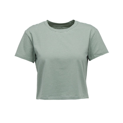Black Diamond Women's BD Stripe Crop Short Sleeve Tee