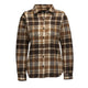 Bark Brown-Off White Plaid