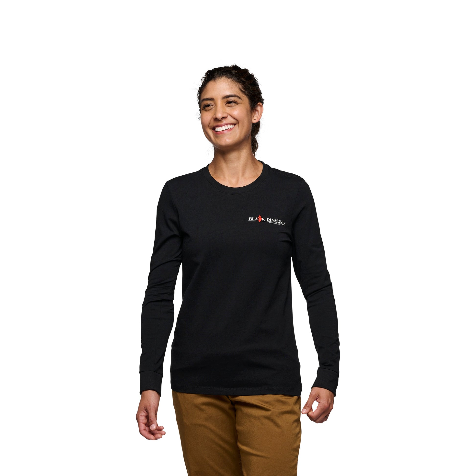 Black Diamond Women's Heritage Wordmark Long Sleeve Tee