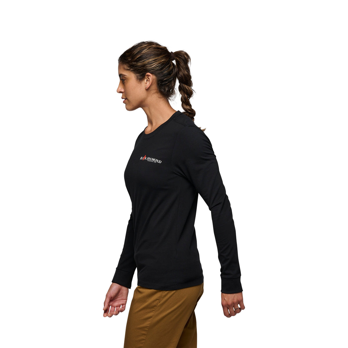 Black Diamond Women's Heritage Wordmark Long Sleeve Tee