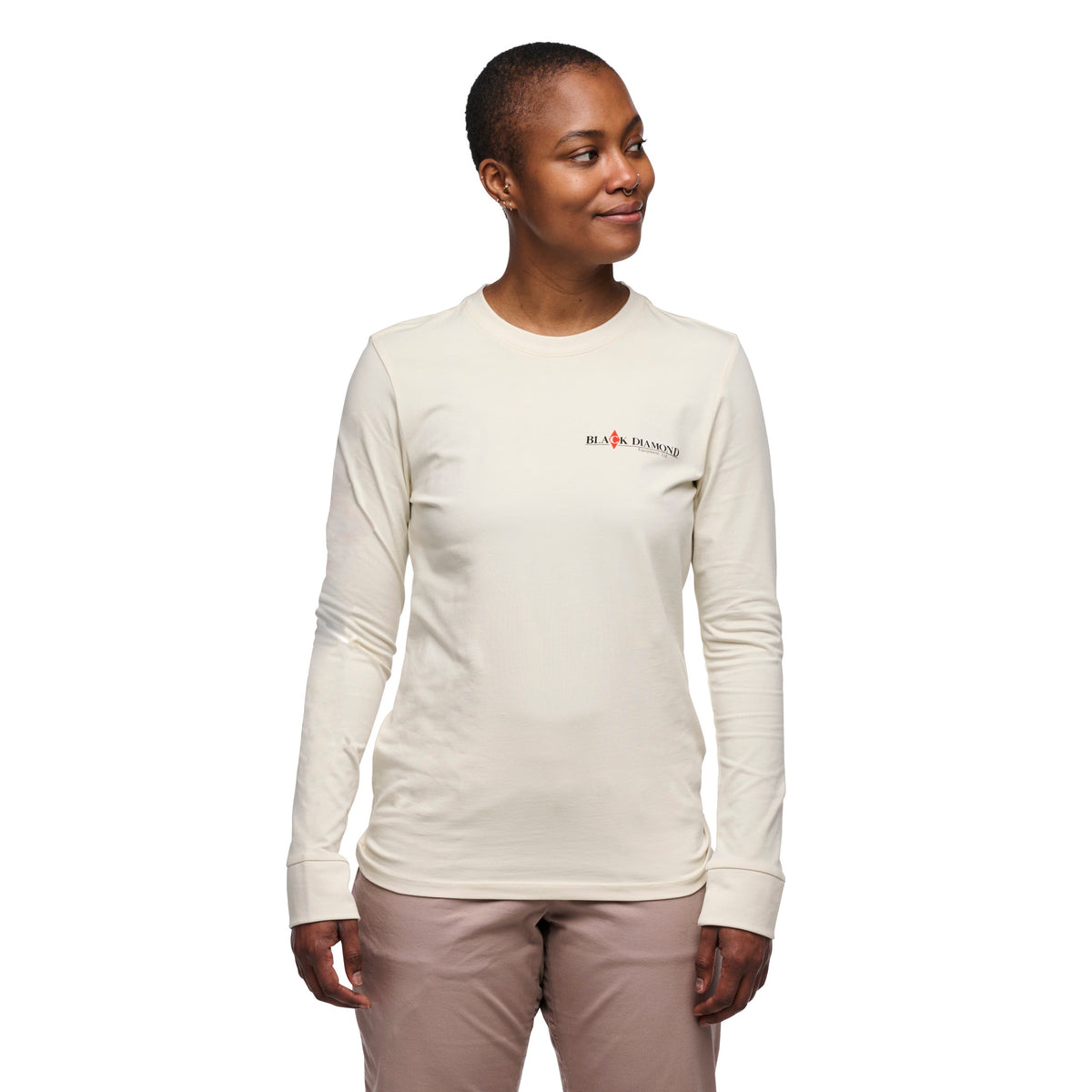 Black Diamond Women's Heritage Wordmark Long Sleeve Tee