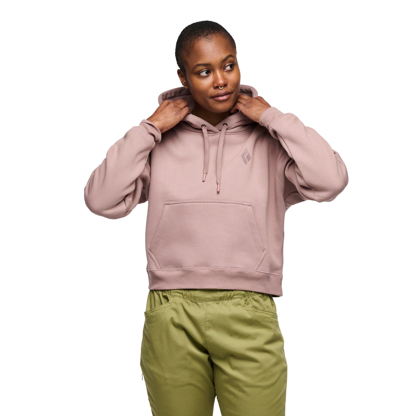 Black Diamond Women's Crop Pullover Hoody